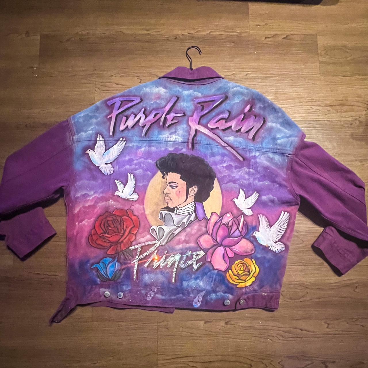 Custom “Prince Purple Rain” Jean Jacket