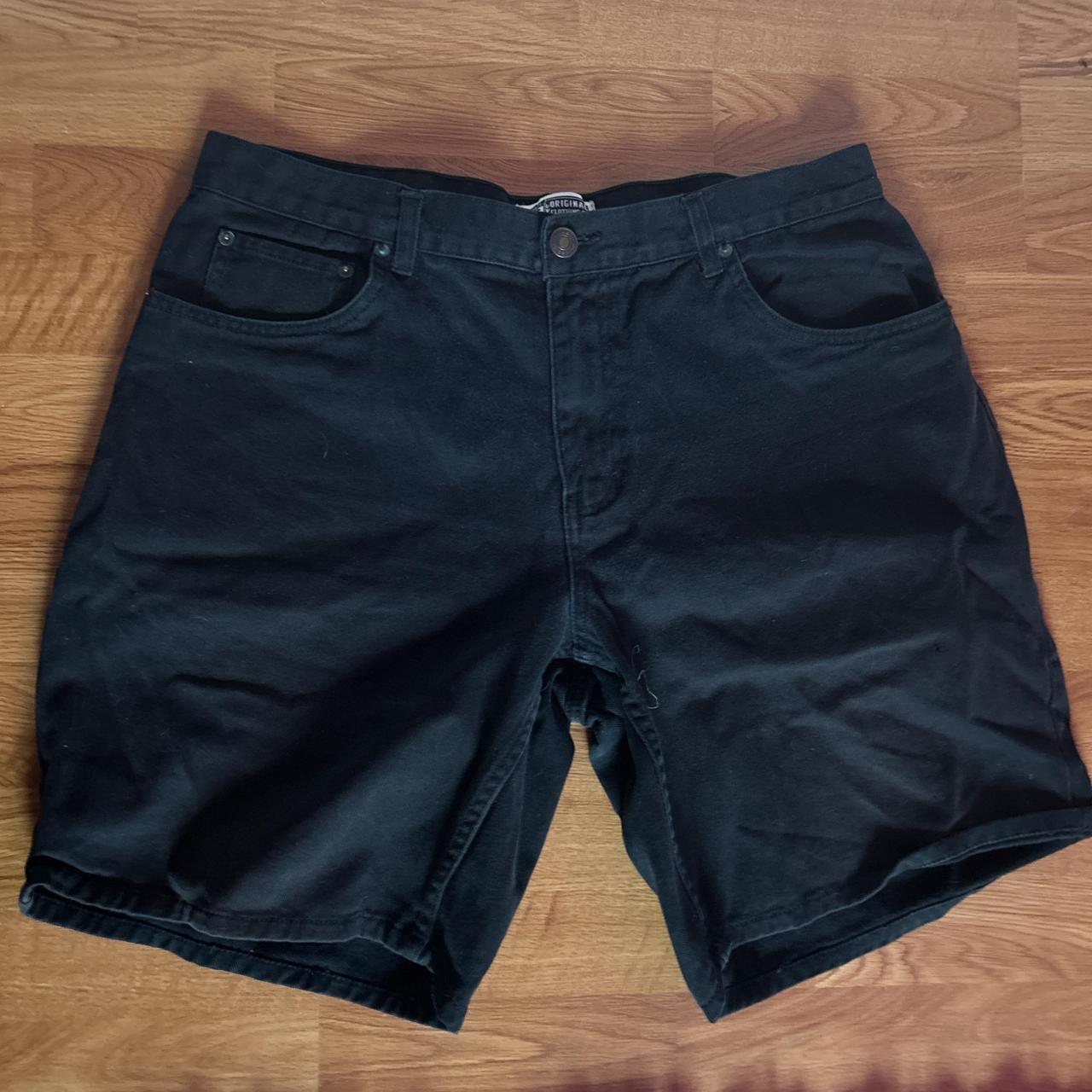 Route 66 Black Denim Jorts Waist Size -38 #Jorts - Depop