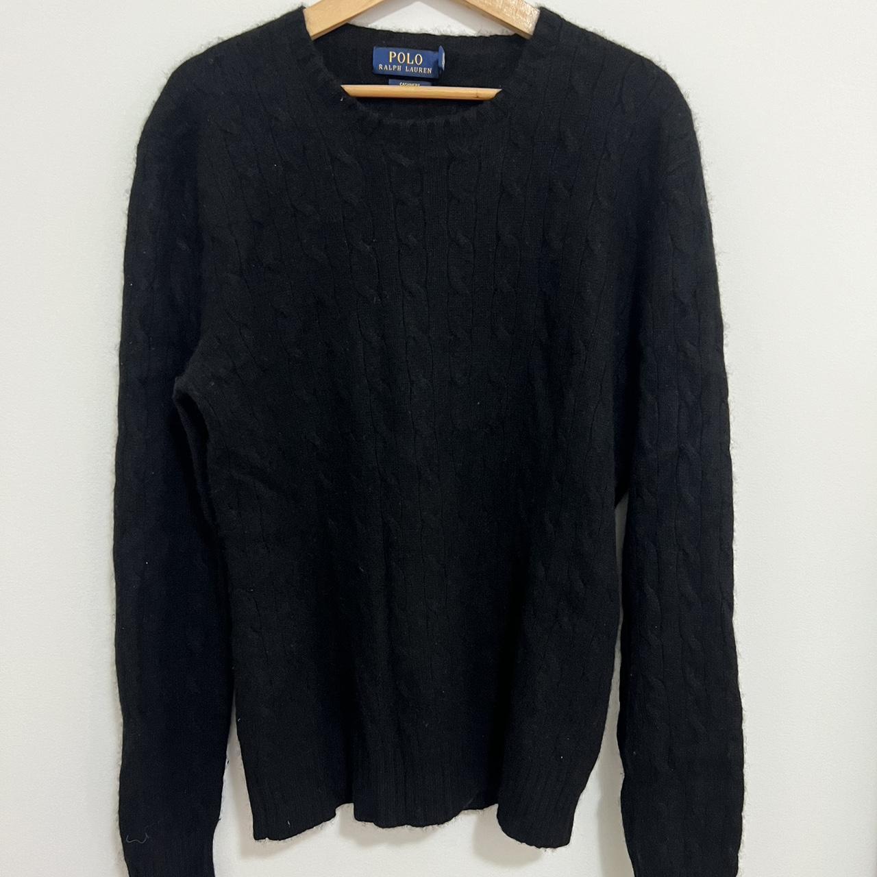 Polo Ralph Lauren Black Cashmere Sweater Men’s Size... - Depop