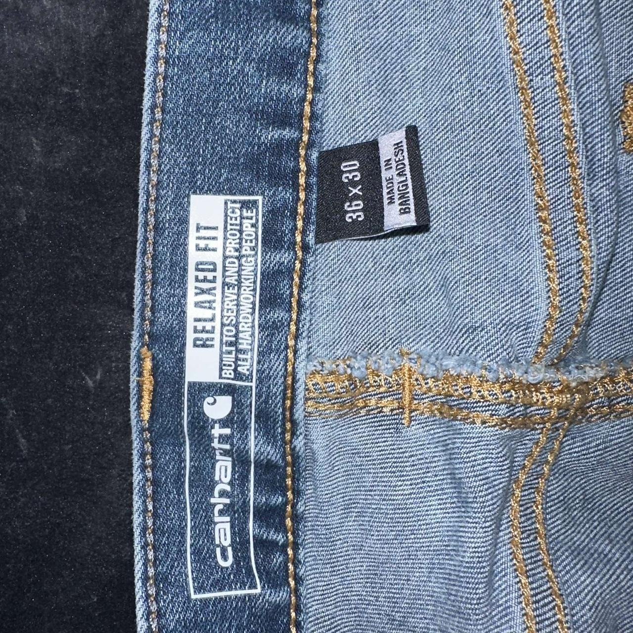 Carhartt Relaxed Fit Blue Jeans 36x30 Great... - Depop