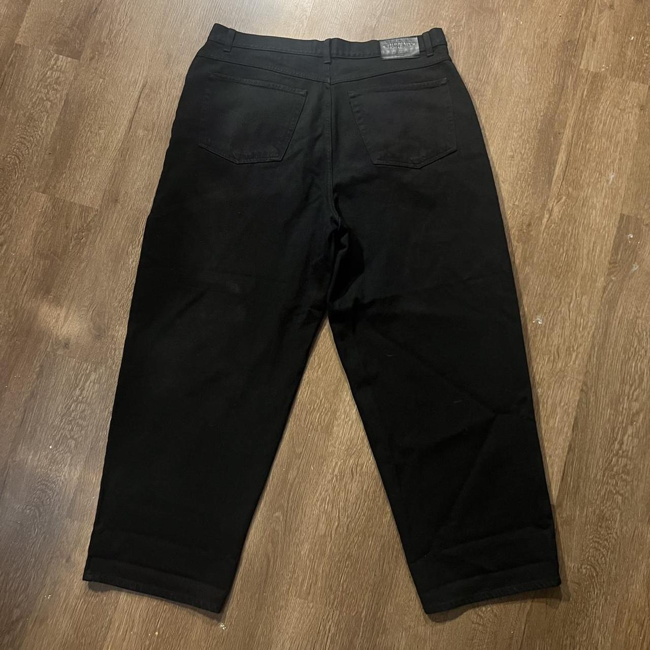 Anchor Blue Men's Black Jeans Depop