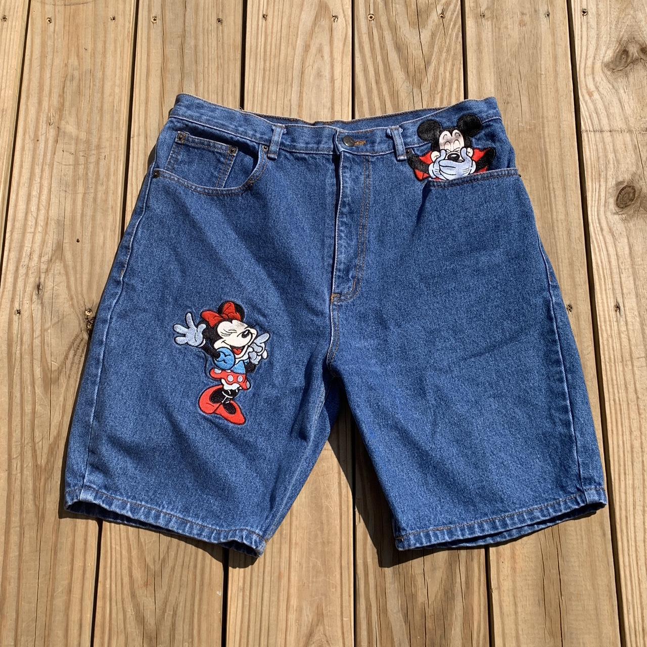 Mickey denim shorts online