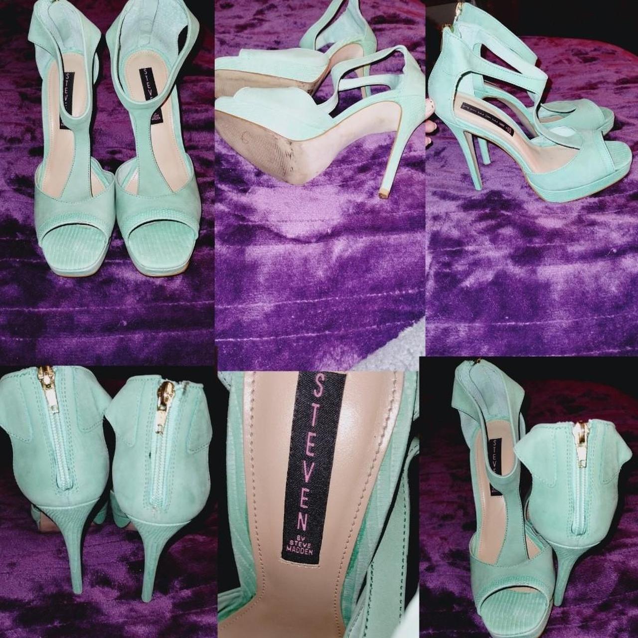 Women's Steve Madden Mint Green High Heels Pumps.... - Depop