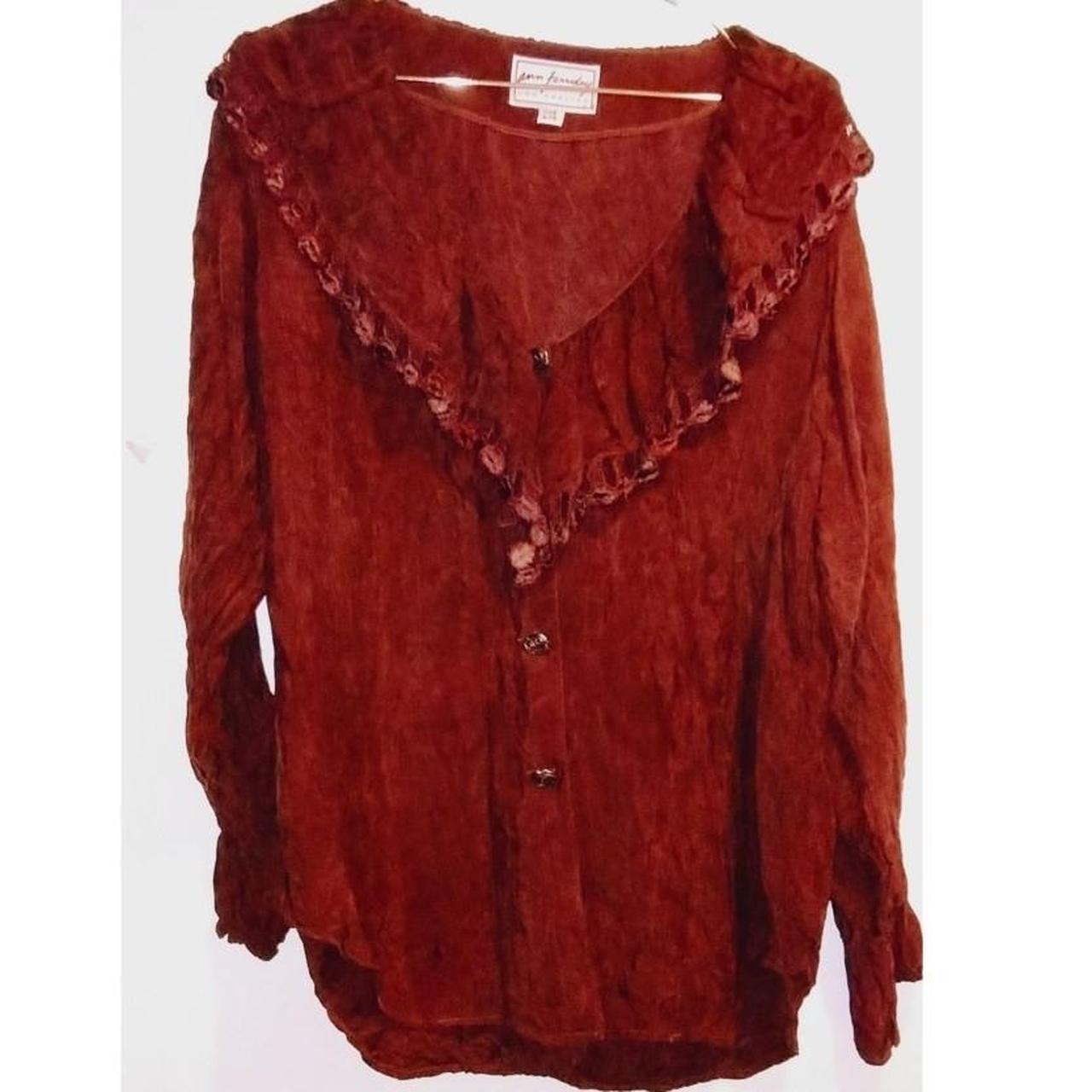 Women's Vintage Ann Ferriday Long Sleeve Liquid... Depop