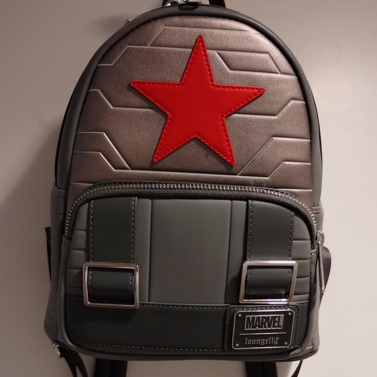 Marvel outlet Winter Soldier Bucky Barnes Loungefly Backpack