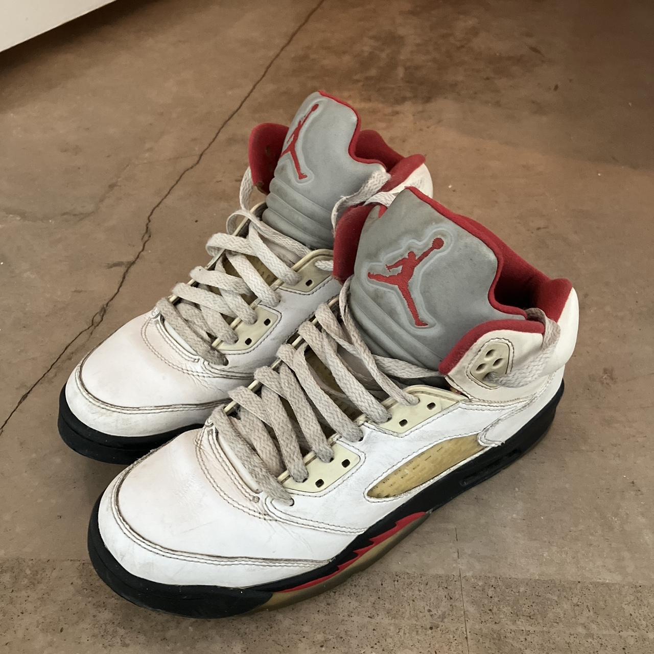 jordan 5 fire red size 7.5