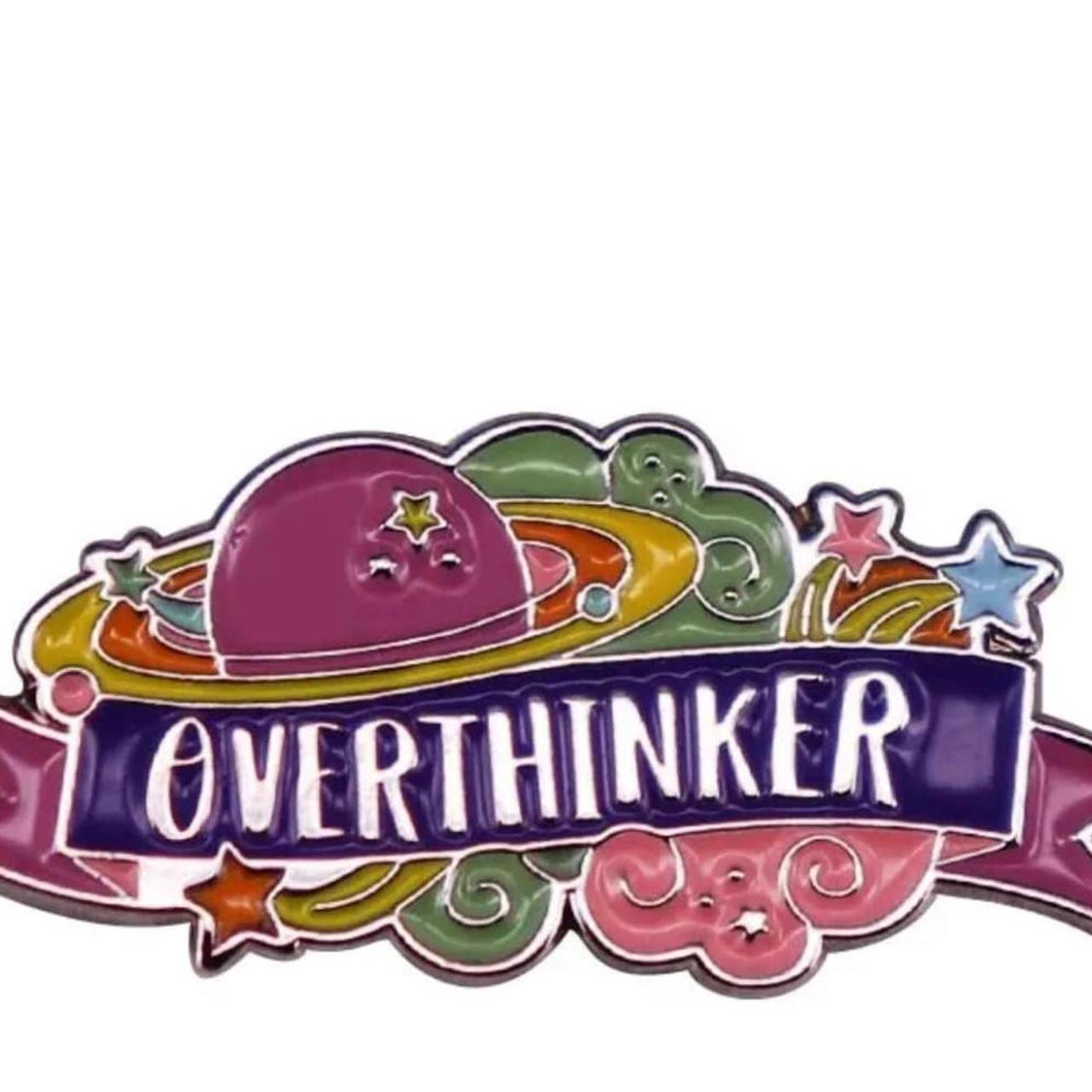 “OVERTHINKER” enamel pin FREE SHIPPING MOST CAN... - Depop