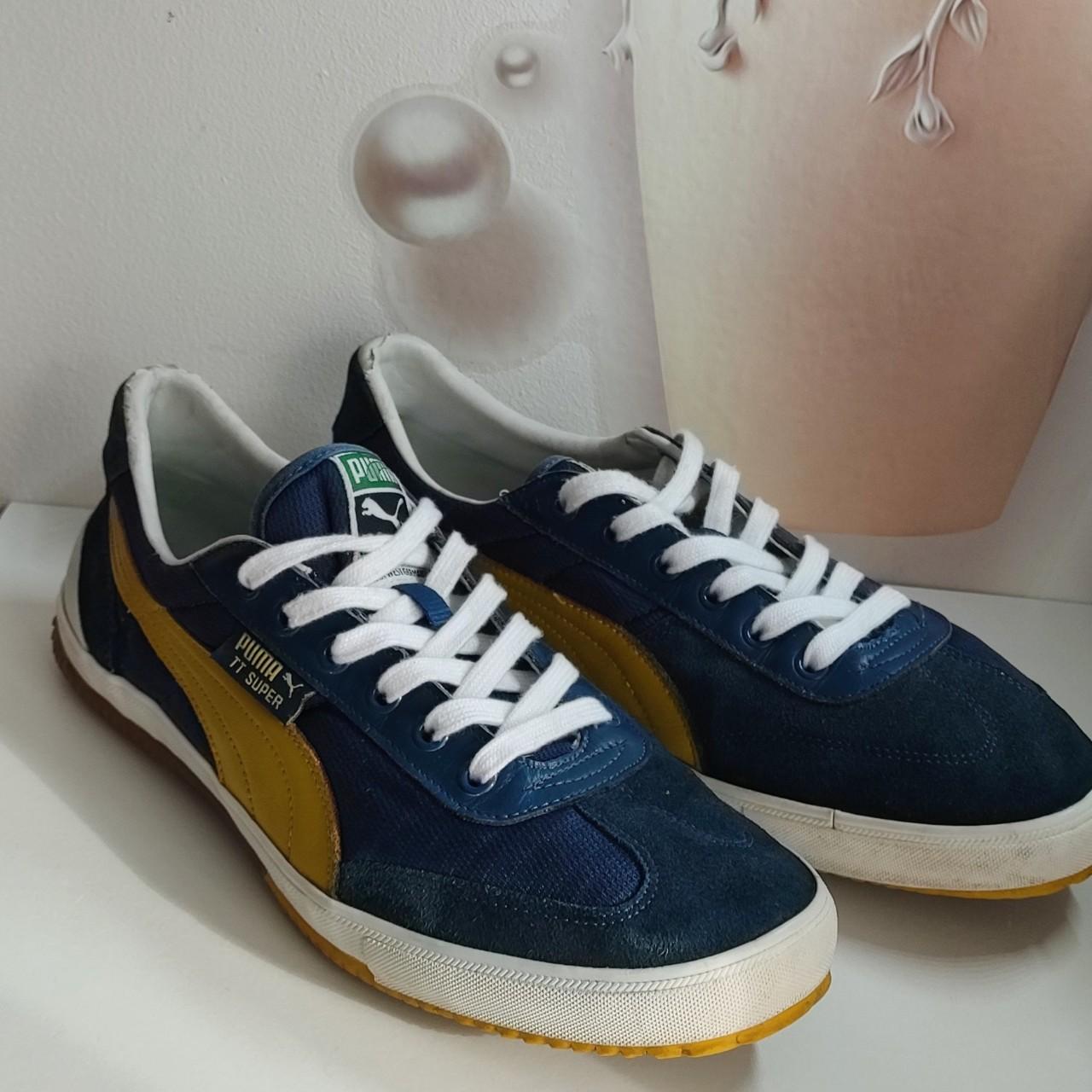 Puma Mens'TT Super' Sneaker UK 10 Retro design from... - Depop