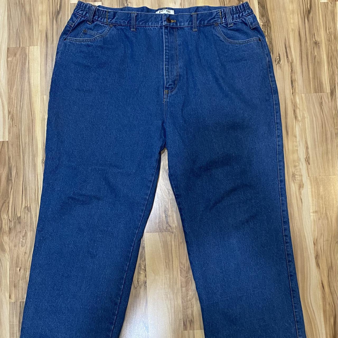 Duke dark blue jeans big and baggy (check last slide... - Depop