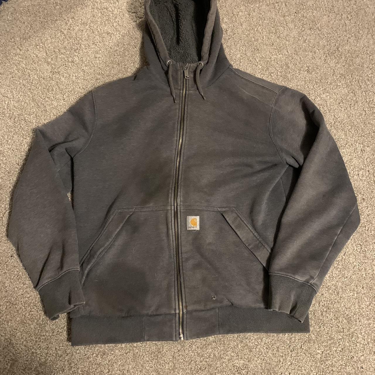 Carhartt rain defender zip up jacket couple oil... Depop