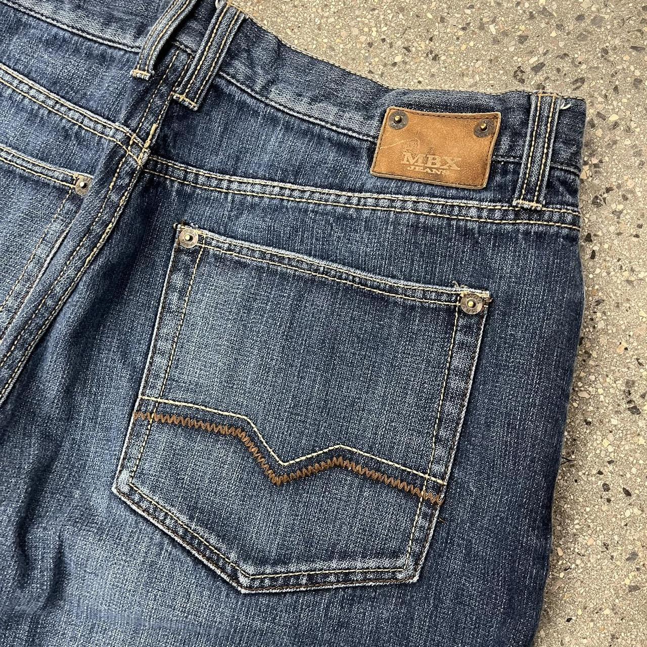 Y2K Faded Baggy Jeans Size: 36x32 Brand: MBX | Depop