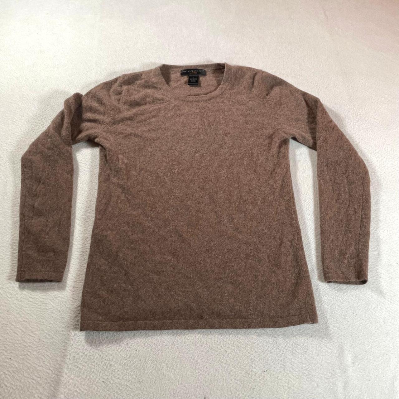 Preswick Moore Cashmere Sweater Womens Small Brown. Depop