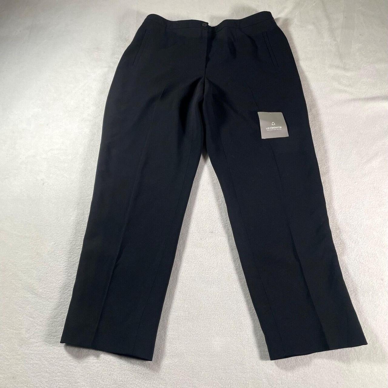 Liz Claiborne Dress Pants Womens 14 Black Career