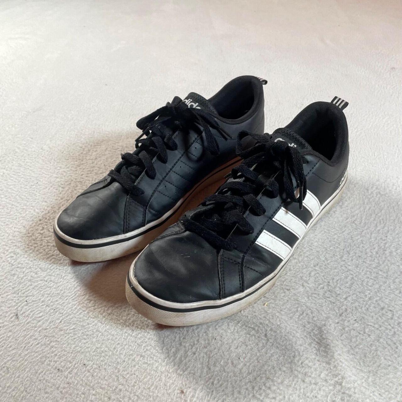 Adidas VS Pace Sneakers Mens 9.5 Black 3 Stripes. Depop