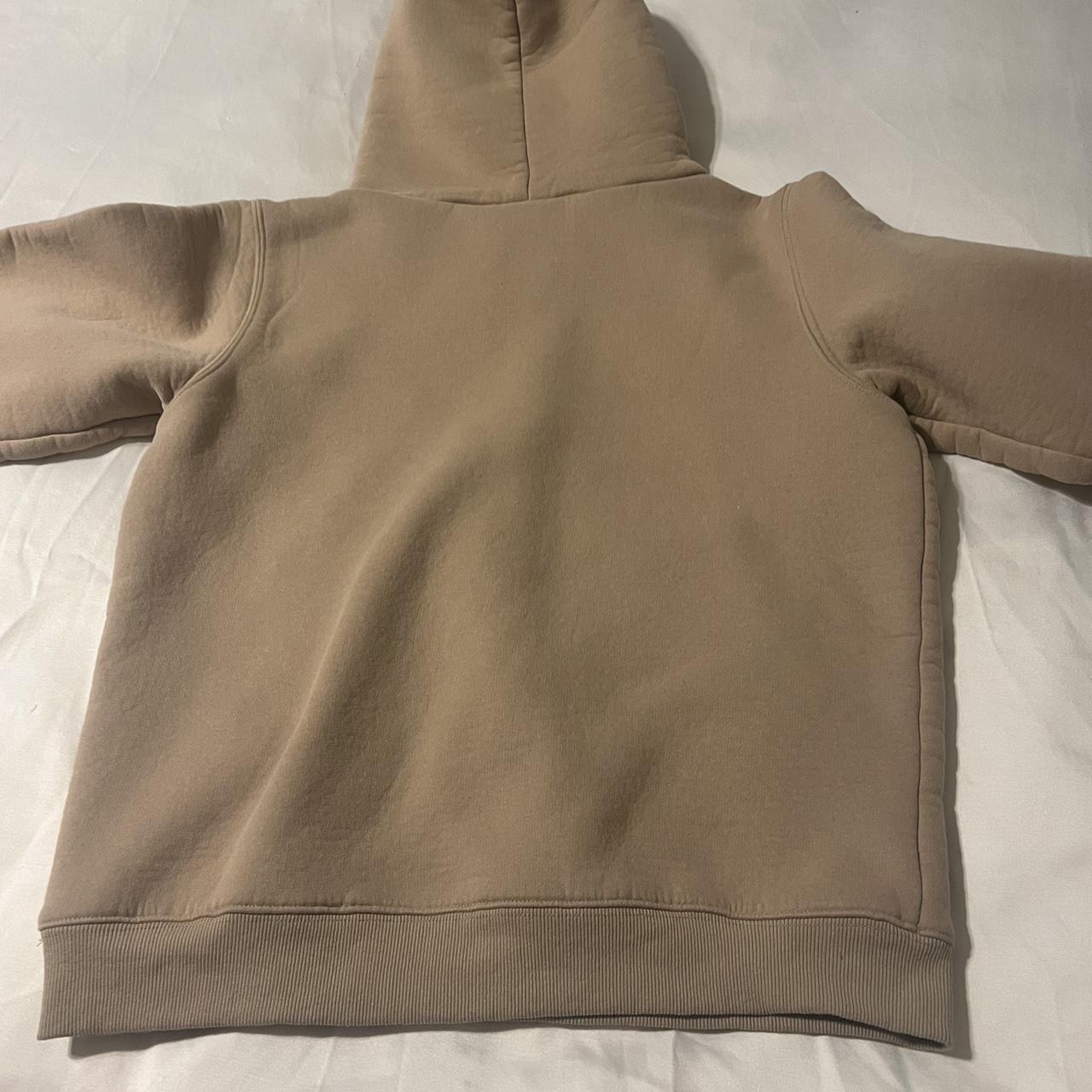 cream middle swoosh hoodie