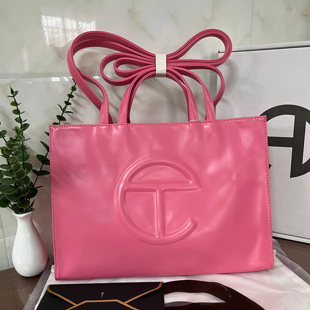 Telfar Medium Pink store shopping bag