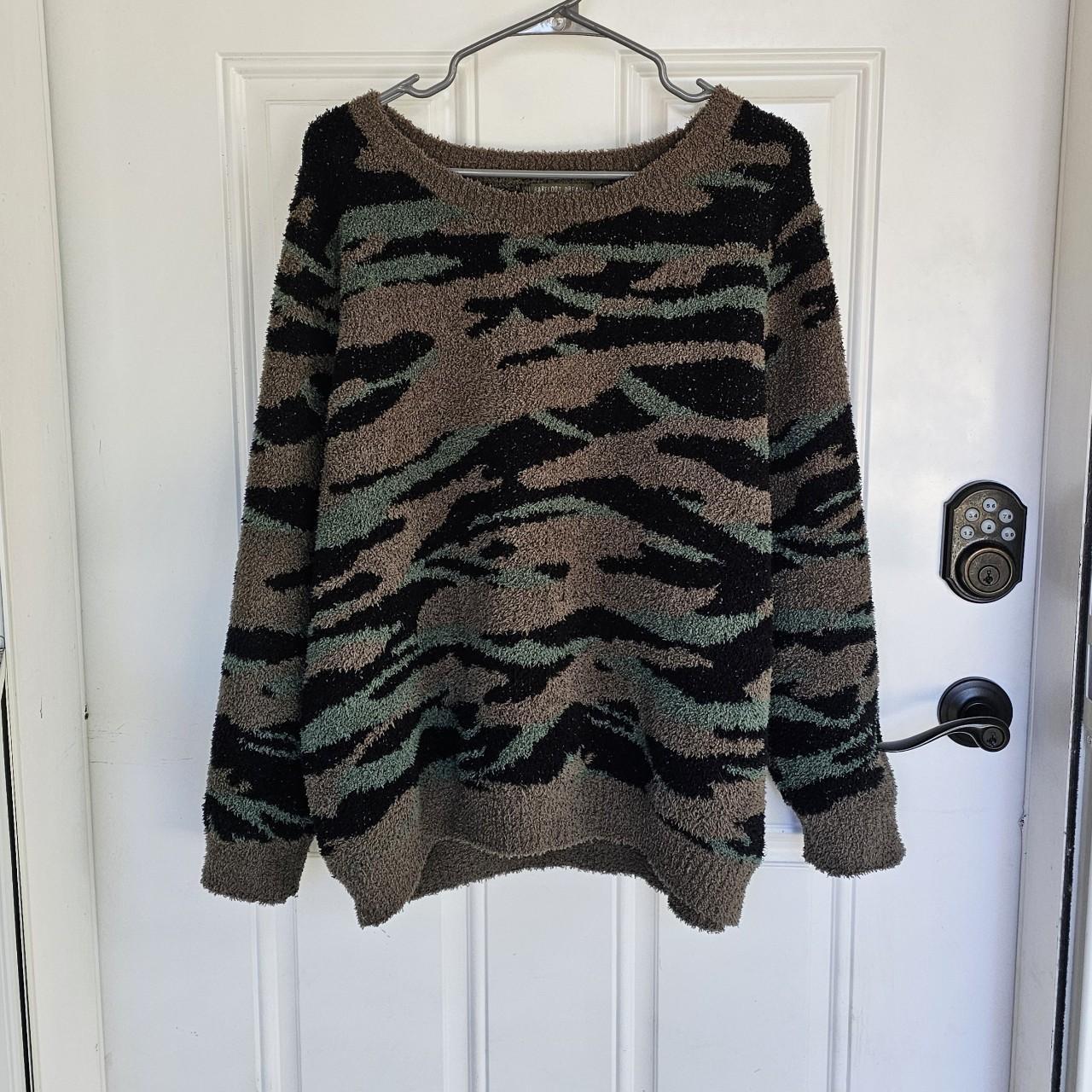 Barefoot dreams camouflage XL cozychic seaside selling crewneck pullover