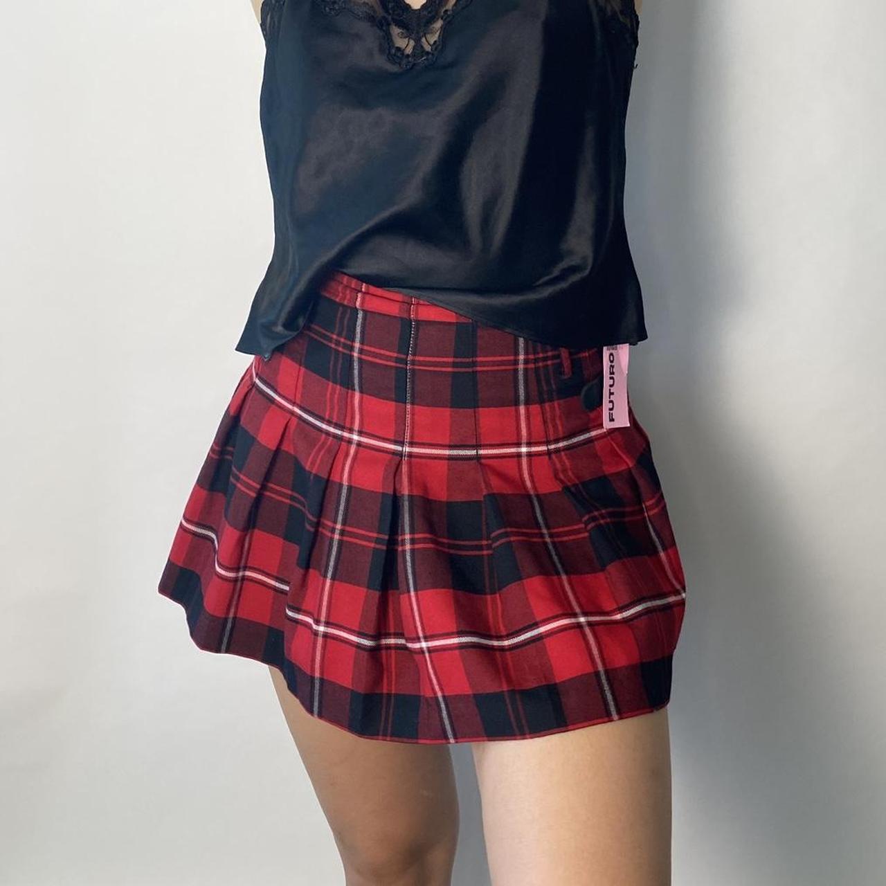 Y2K MaryKate & Ashley Plaid Buckle Mini Skirt , Size...