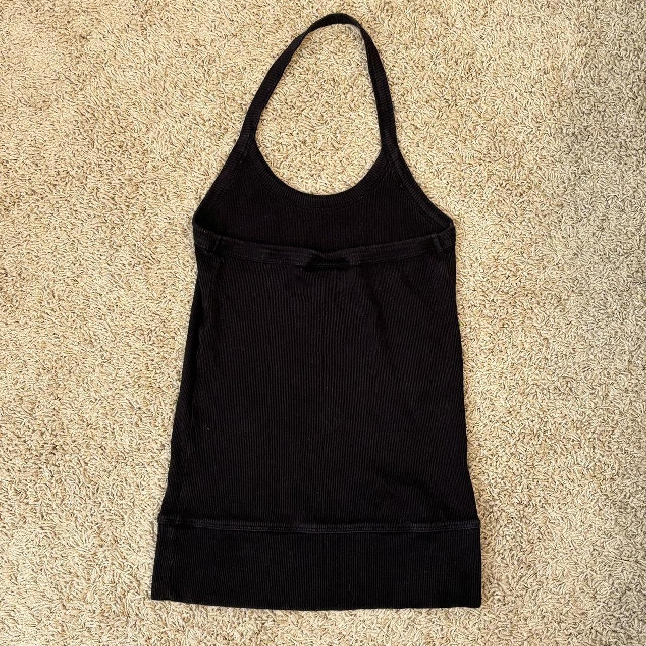 Black halter tank top Size extra small Stretchy - Depop