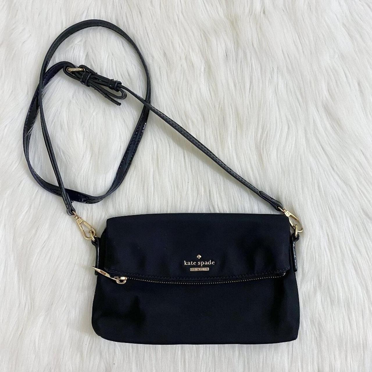 Kate Spade black nylon cheapest crossbody messenger bag