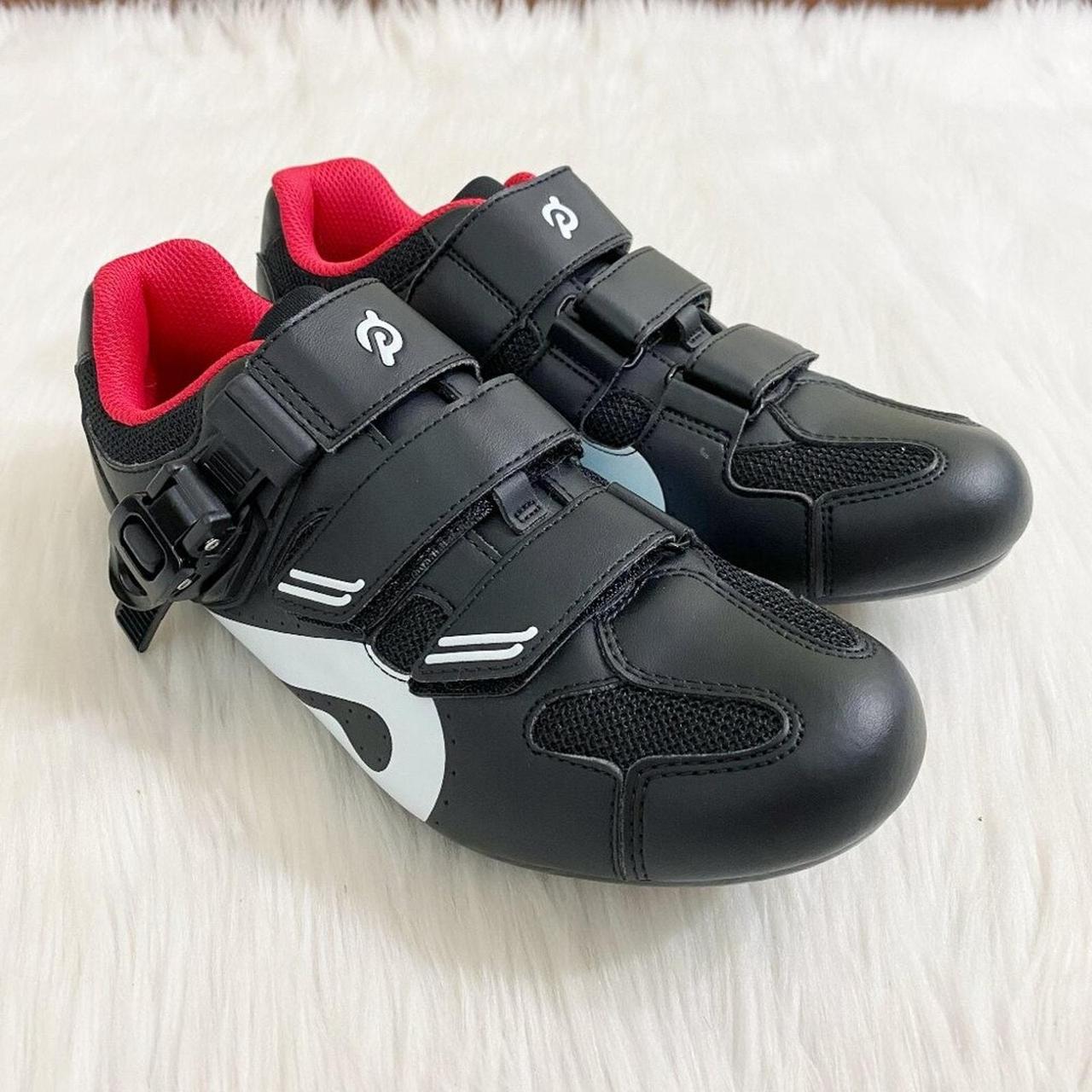 Peloton top Cycling Shoes Black Red Womens Size 9 Indoor