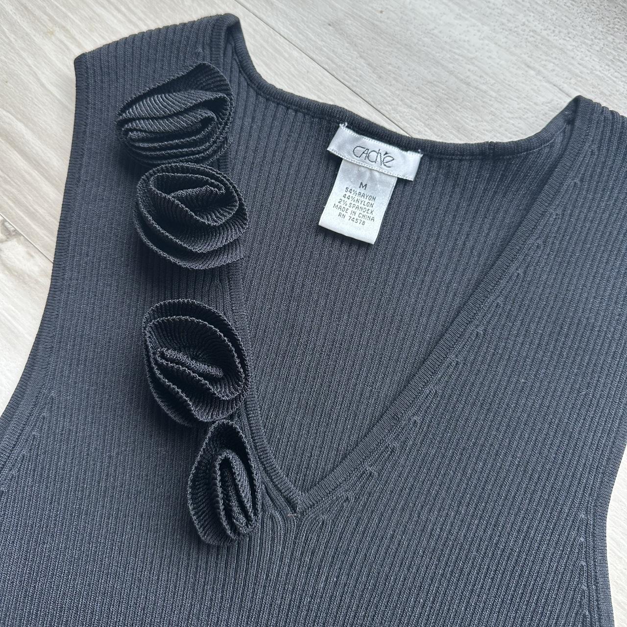 Cache Women's Tank top - Black - M – caché y2k 3D… - image 1