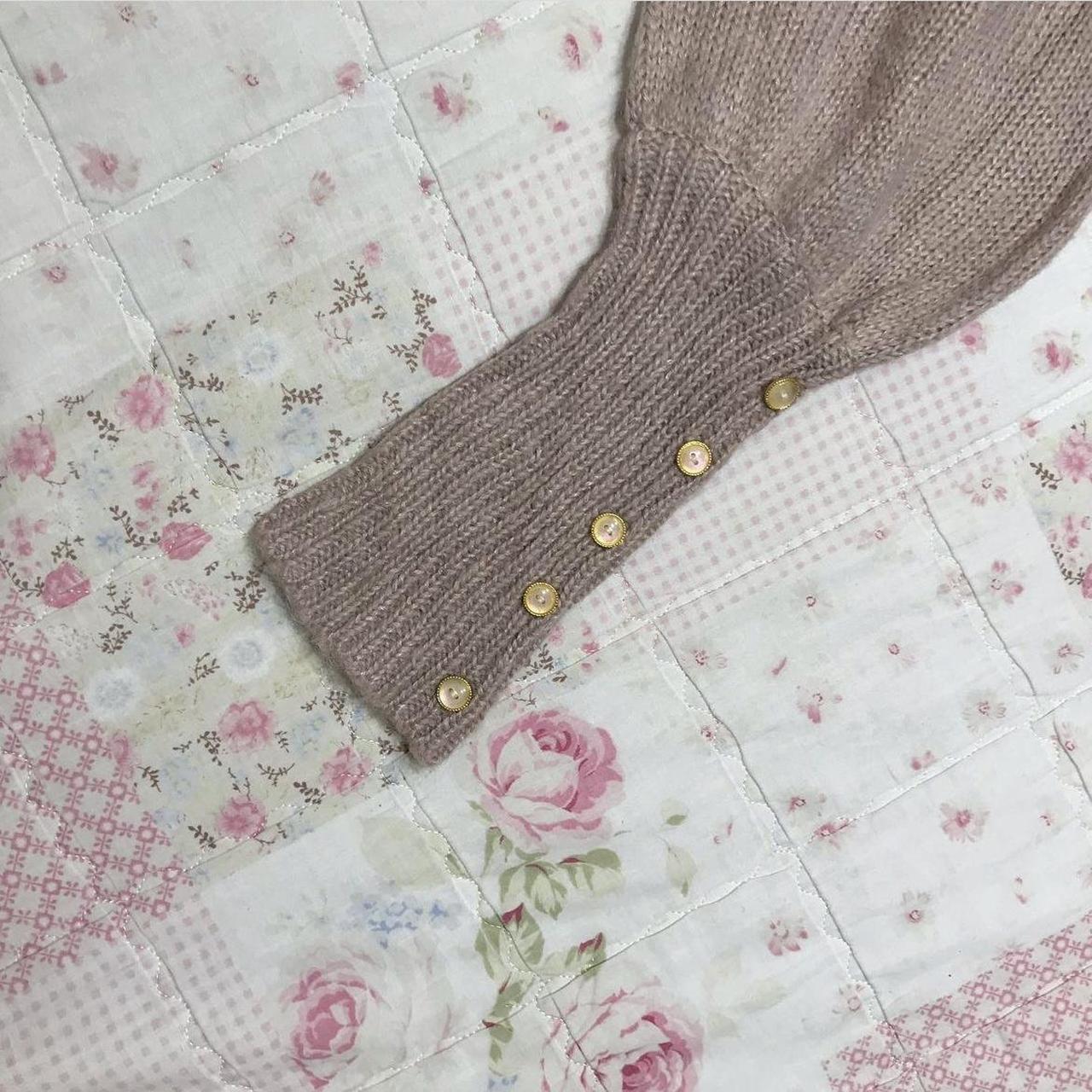 axes femme poetique pink off the shoulder knit,... Depop