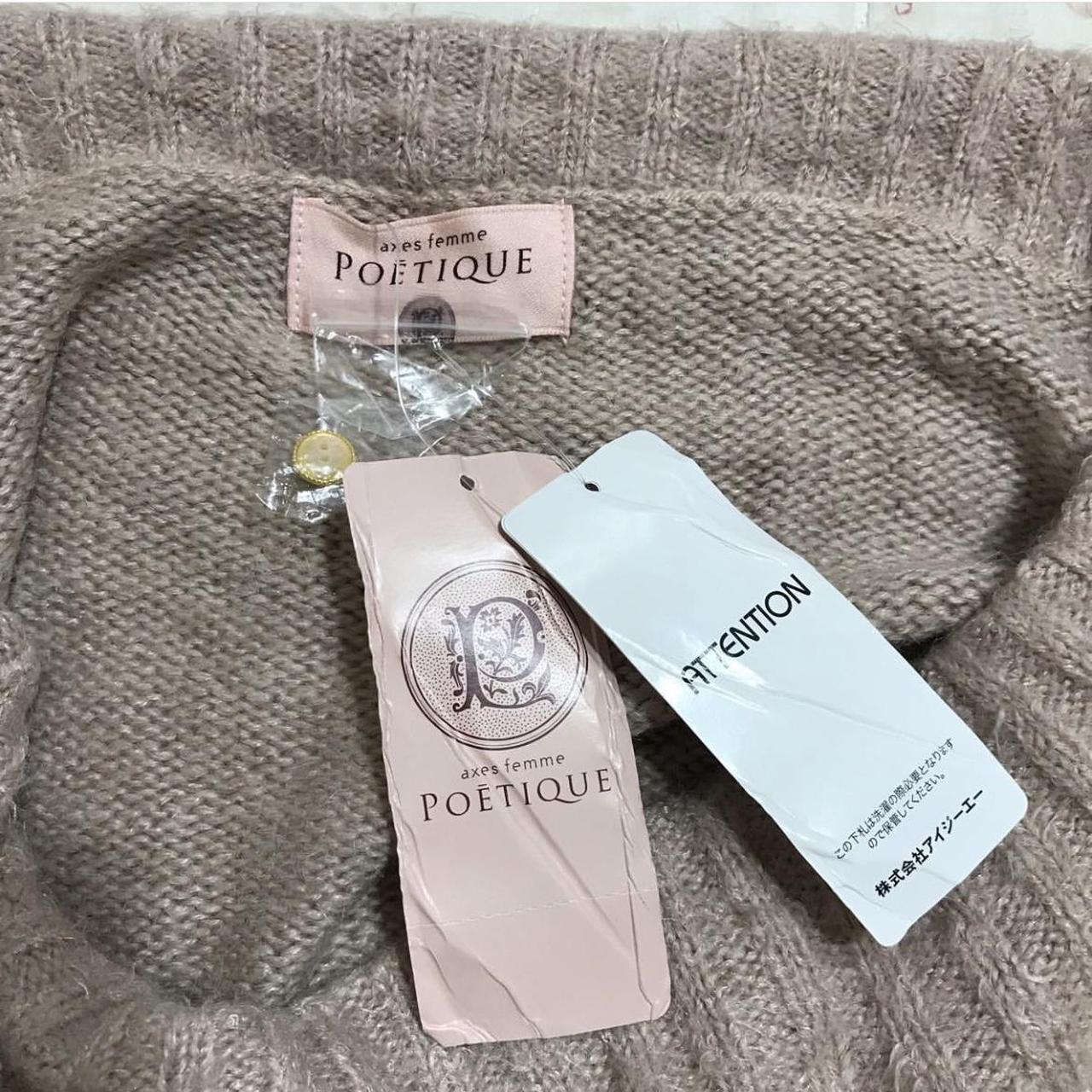 axes femme poetique pink off the shoulder knit,... Depop