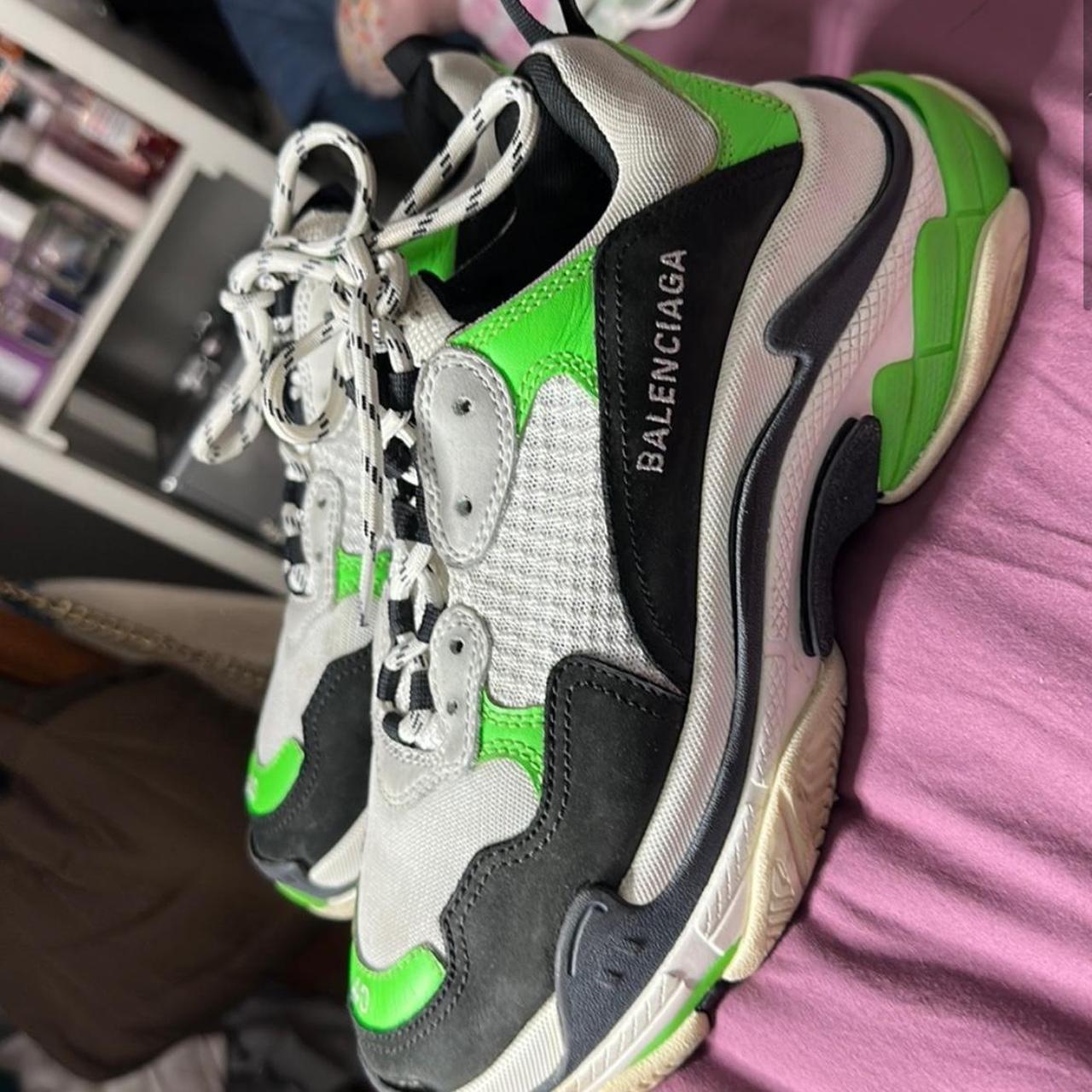 Balenciaga triple s green womens fashion