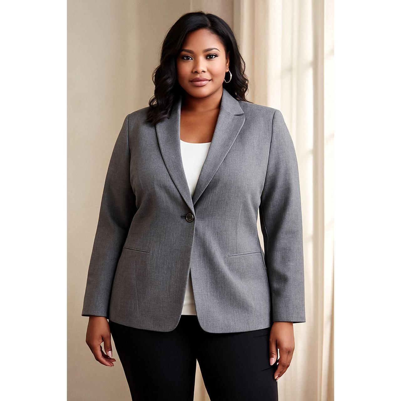Source Unknown Women's Tailored jacket - Grey - 1… - image 1