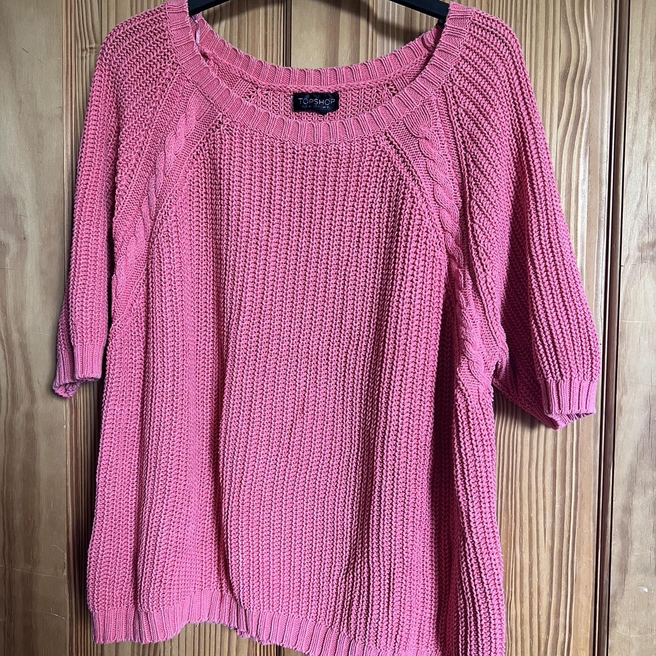 Pink topshop sweater best sale