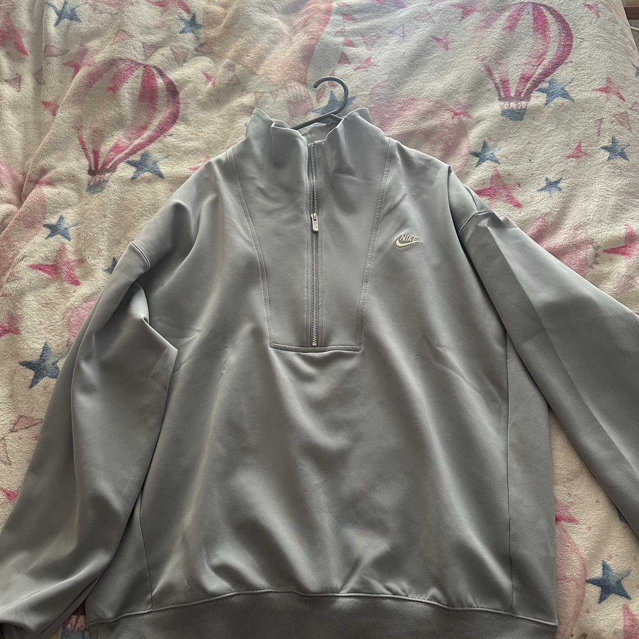 Nike Quarter Zip Jumper Grey SIZE XL Rarely Worn And Depop