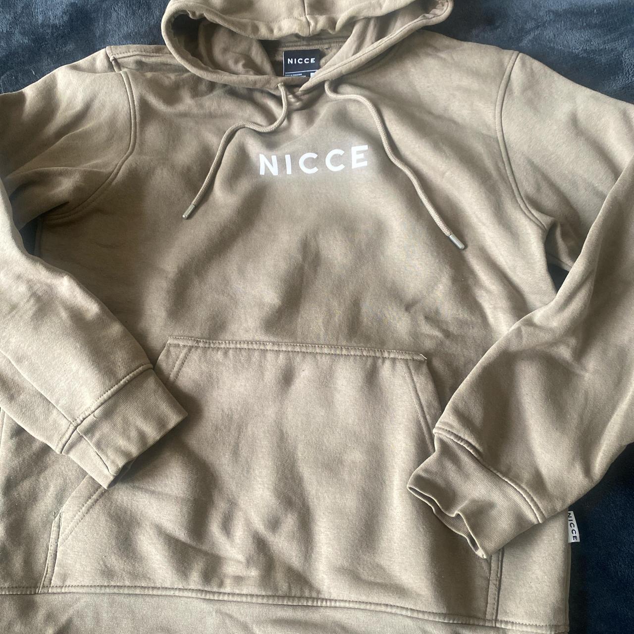 Beige NICCE hoodie size S fits size XS quite