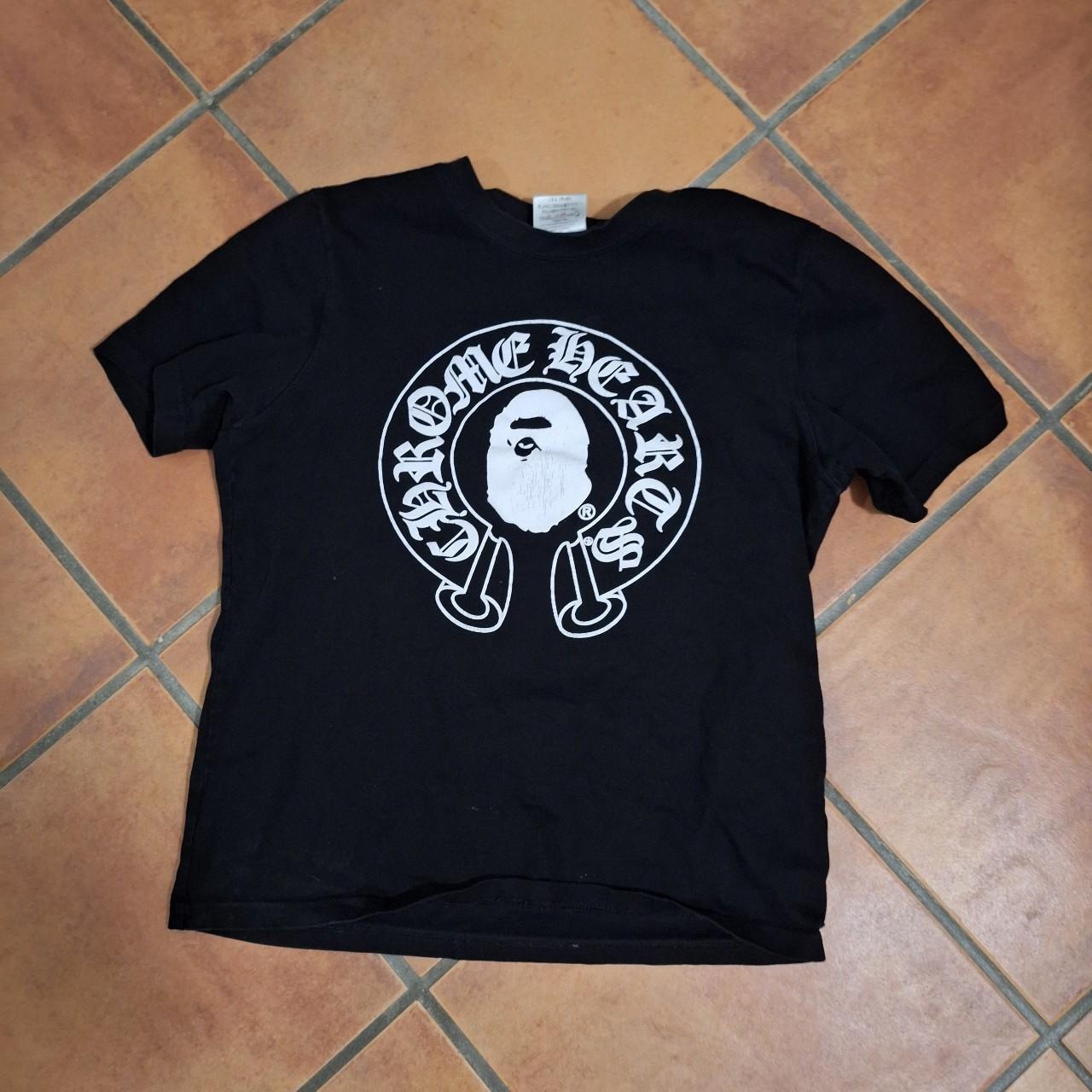 Chrome hearts bape shirt size medium fits small %100 | Depop