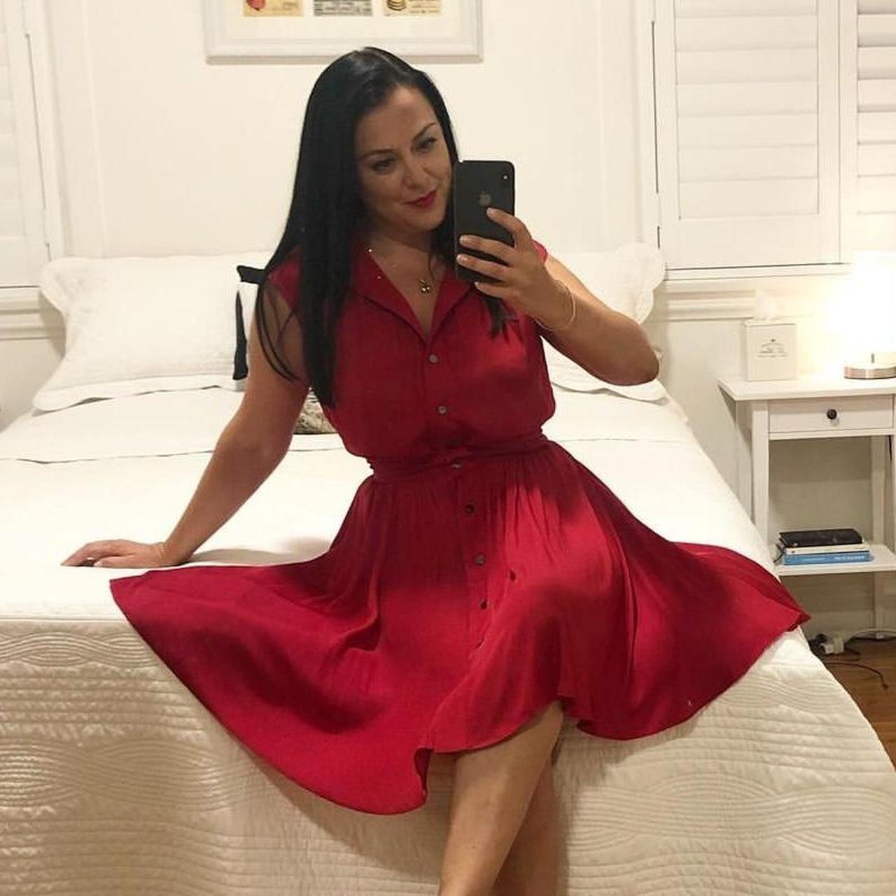 Cue red dress best sale