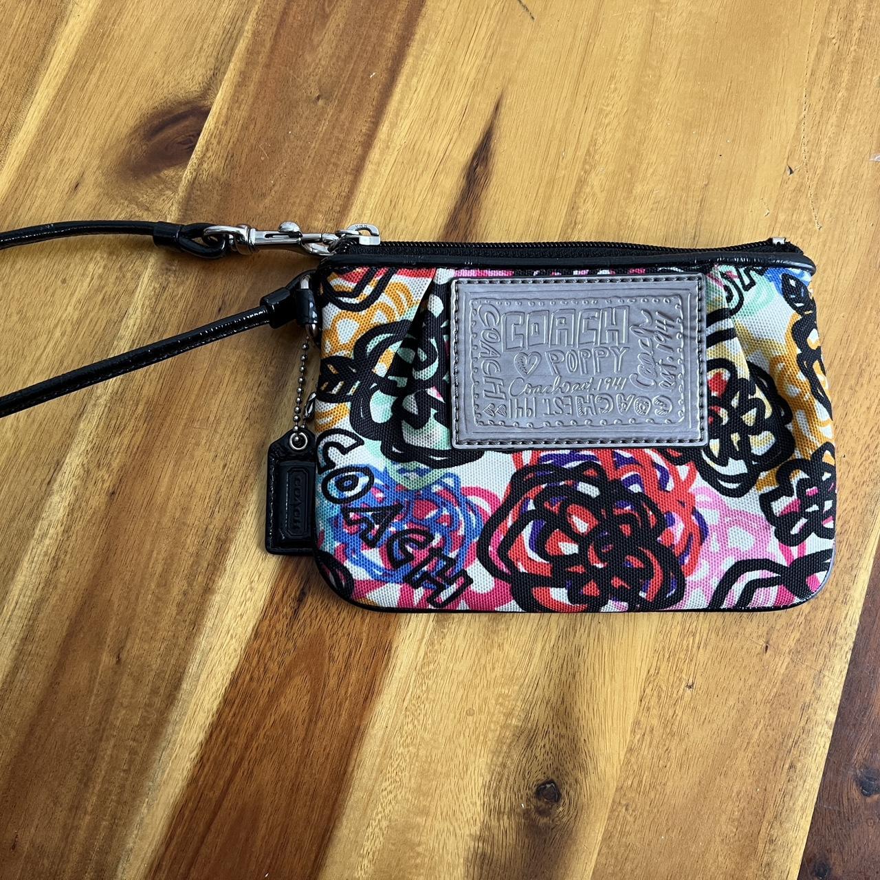 Coach Mulitcolored deals Floral Wristlet