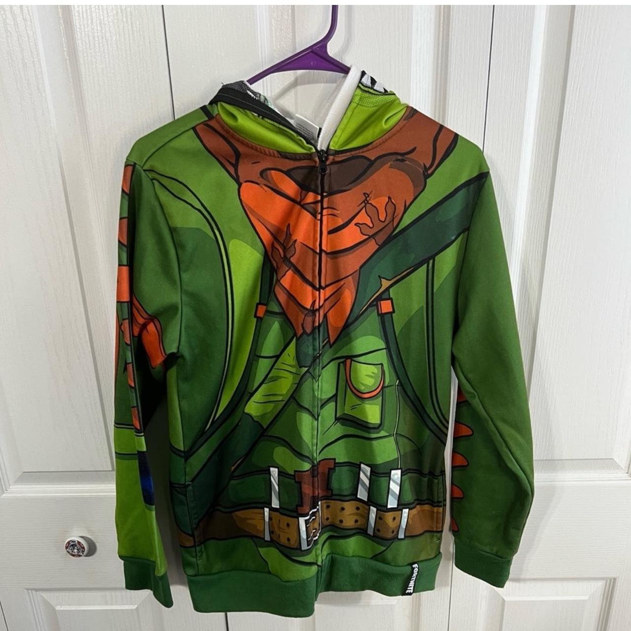 Fortnite rex dinosaur character full zip hooded. Depop