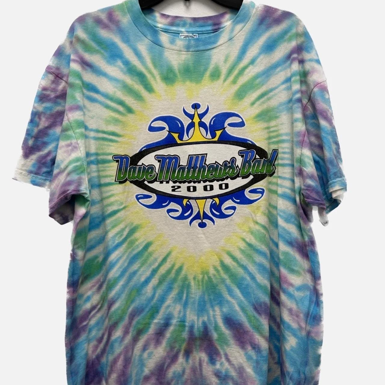 2000 'Dave Matthew Band' Tie Dye Tour Tee Decade... Depop