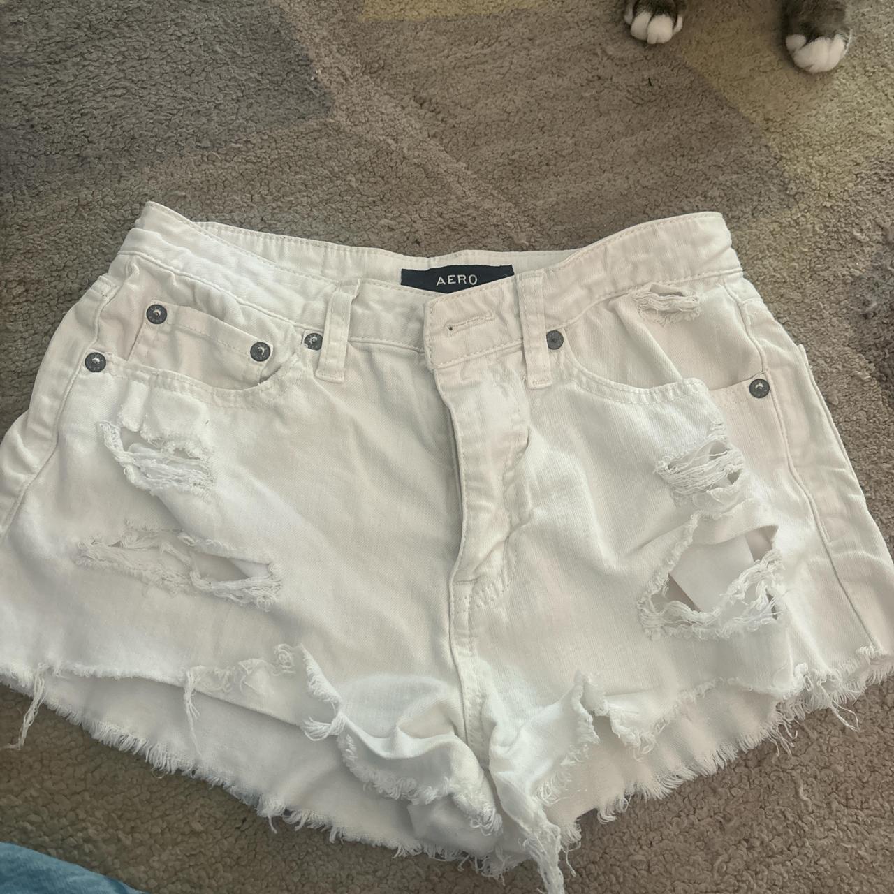 Aeropostale white shorts online