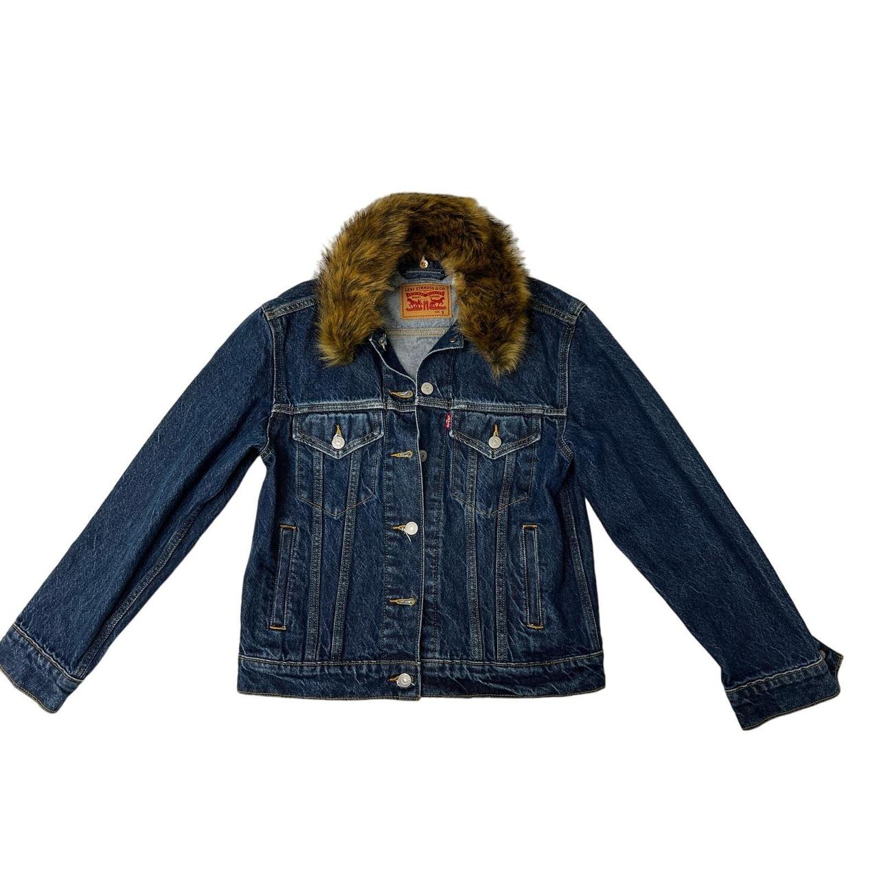 Levi's faux fur trucker denim jacket best sale