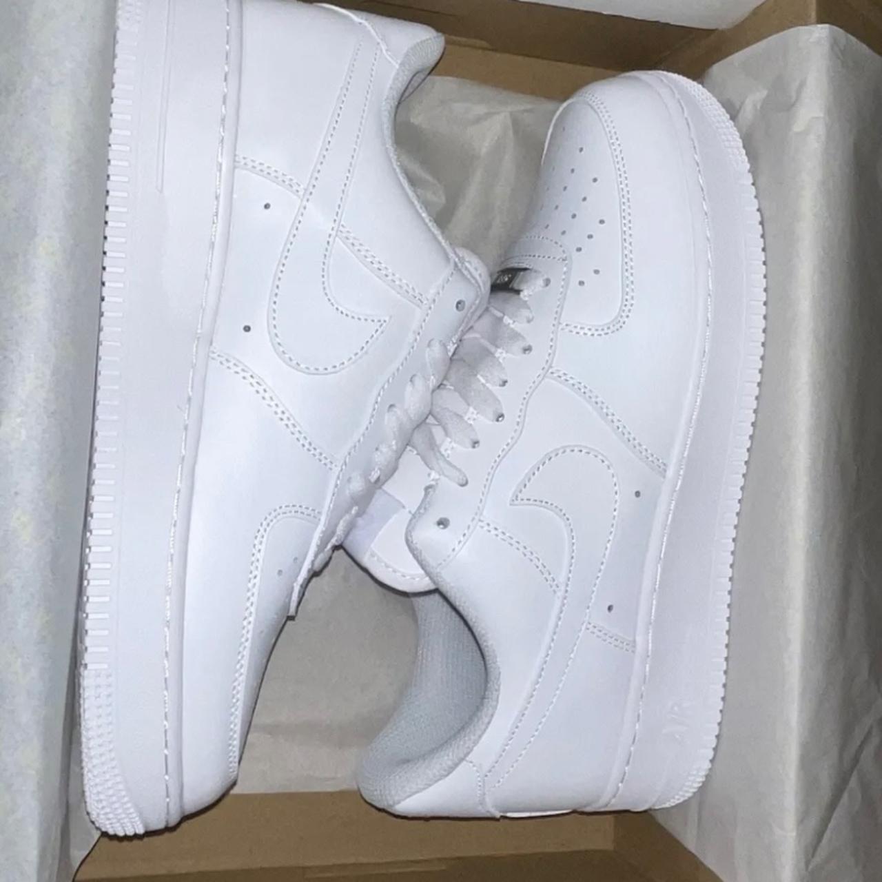 Nike Airforce White Size 9 UK Mens New - Depop