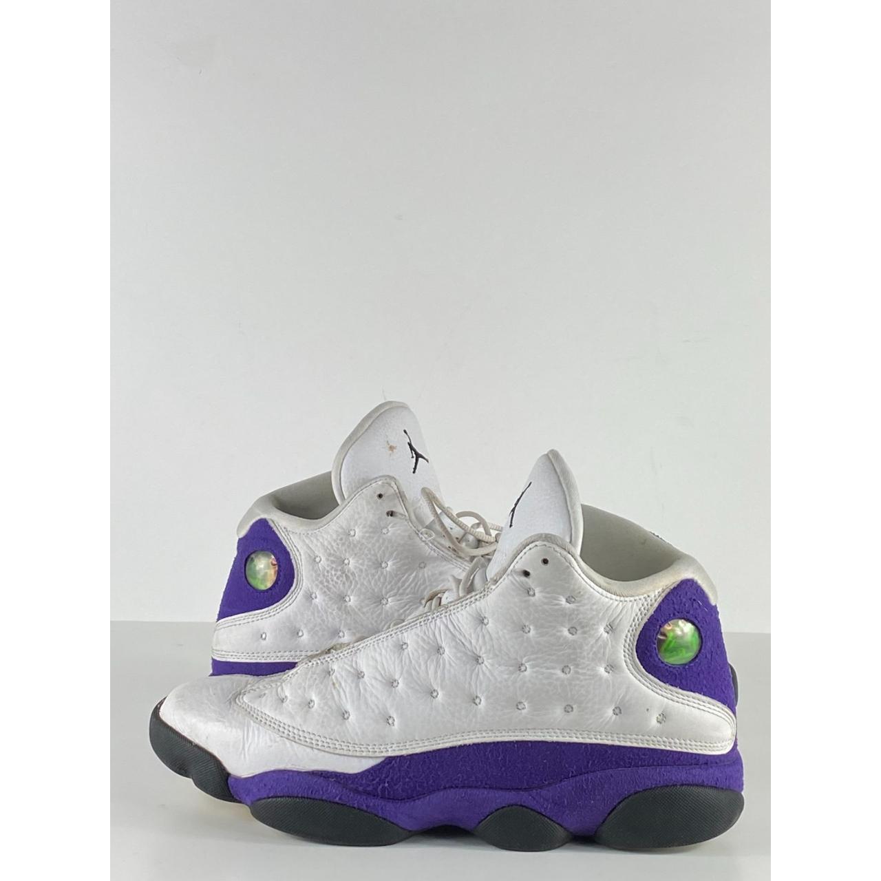 Jordan 13 purple and white best sale