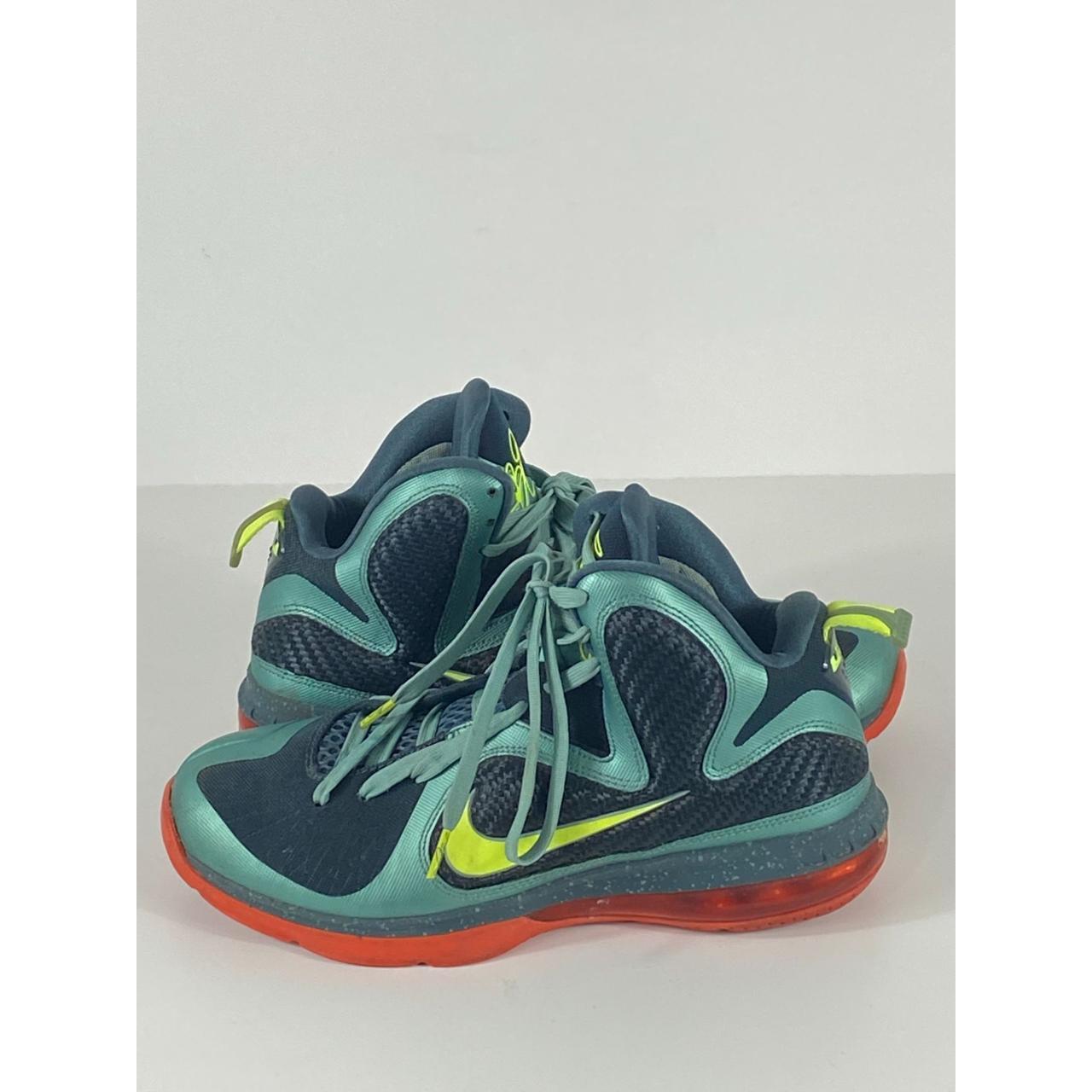 Nike LeBron 9 Cannon High Top Sneakers 469764-004... - Depop