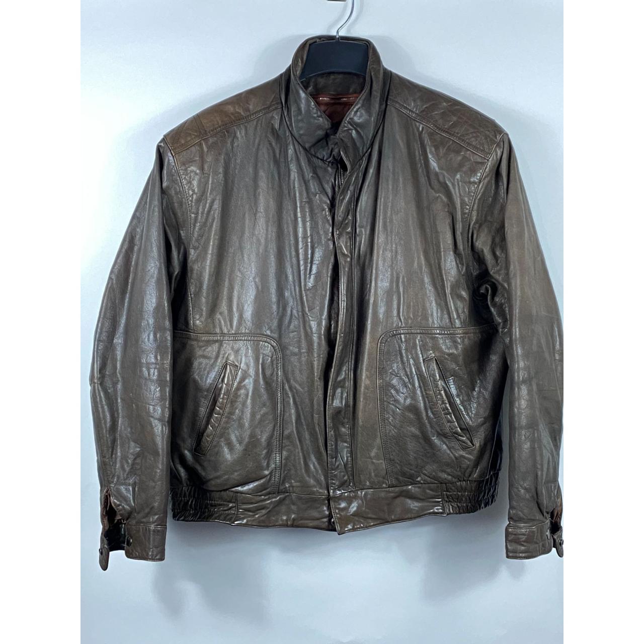 Men’s Reed newest Sportswear Leather Bomber Jacket