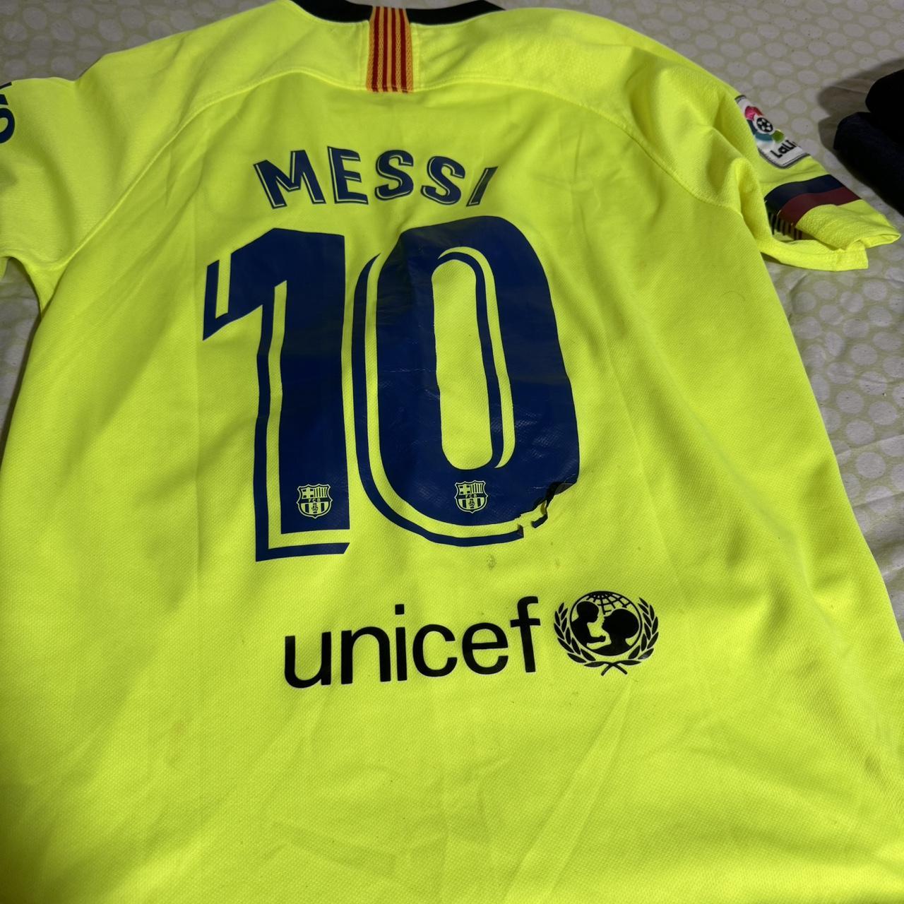 Messi soccer jersey Nike - Depop