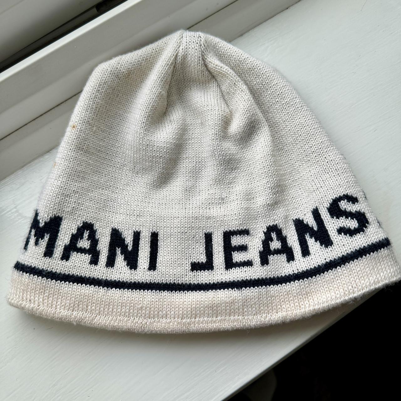 Armani Jeans AJ white ski hat beanie 39 Depop