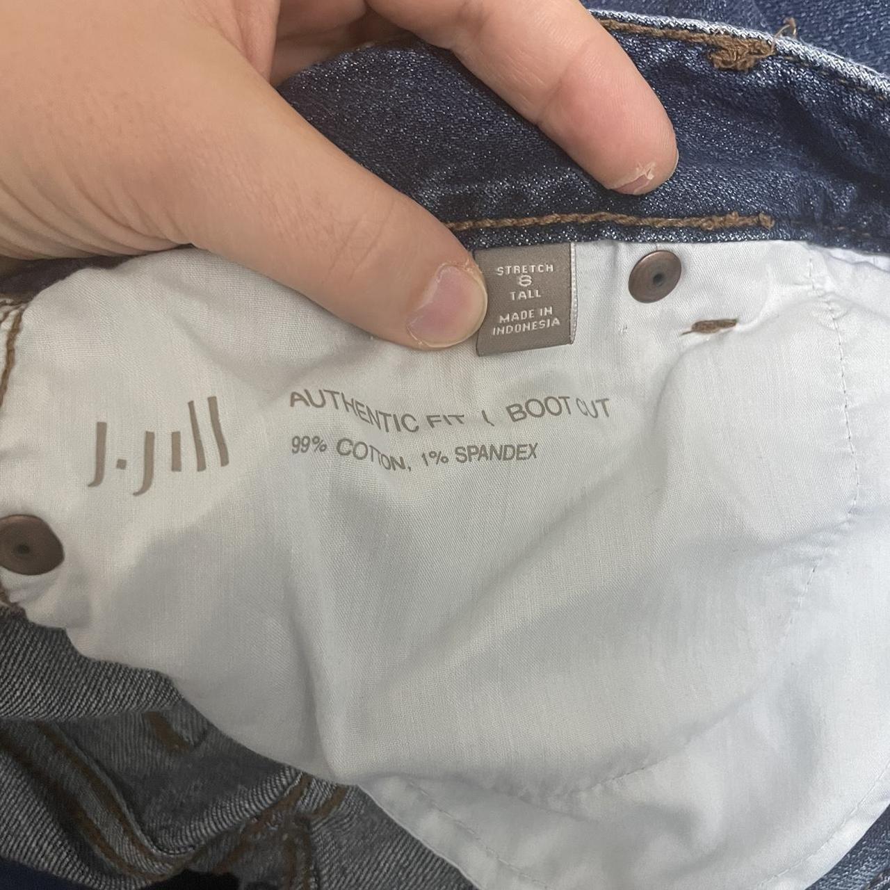 J Jill boot cut denim jeans size 8 tall , Waist
