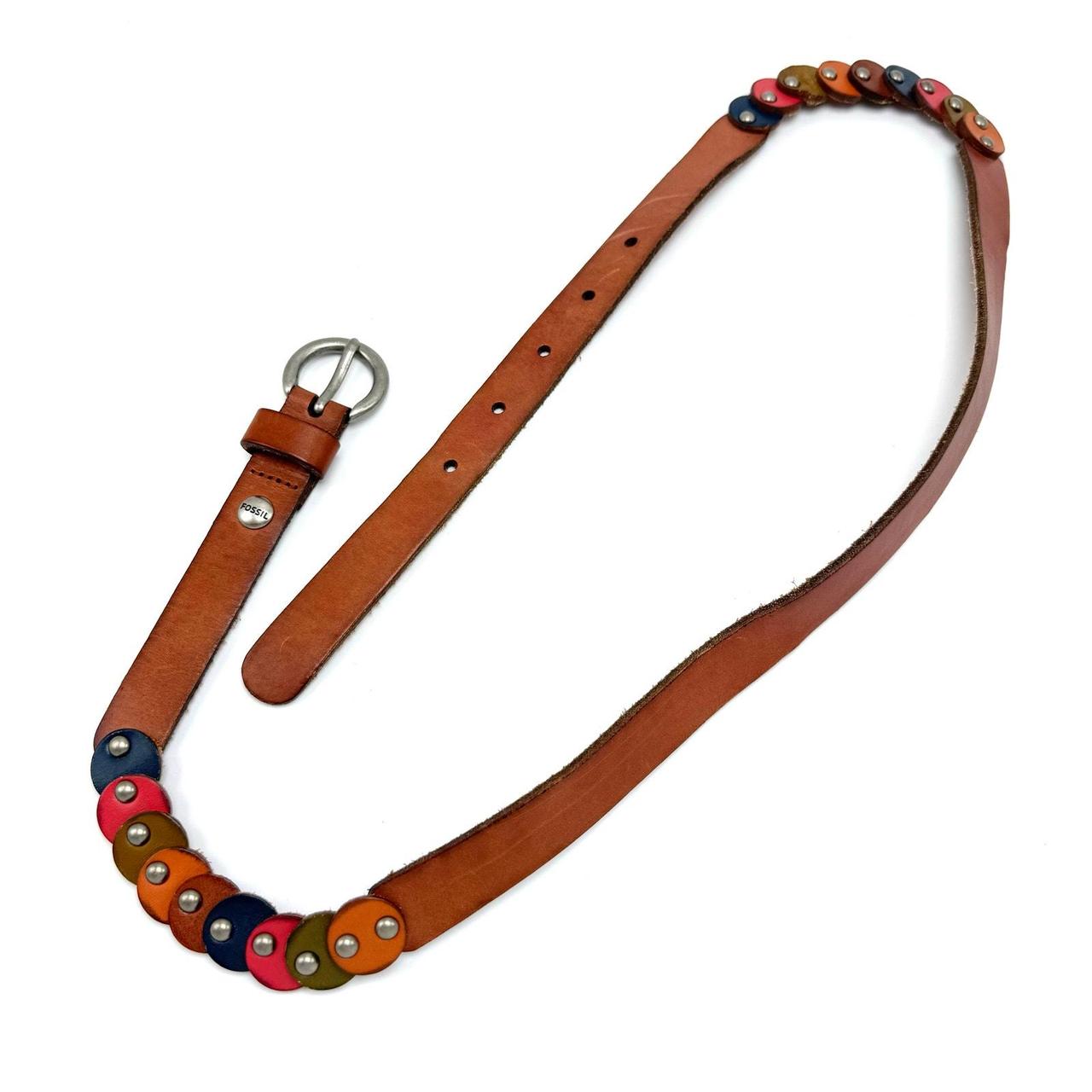 Fossil Women's Belt - Tan/Multi – Fossil Boho Lea… - image 7