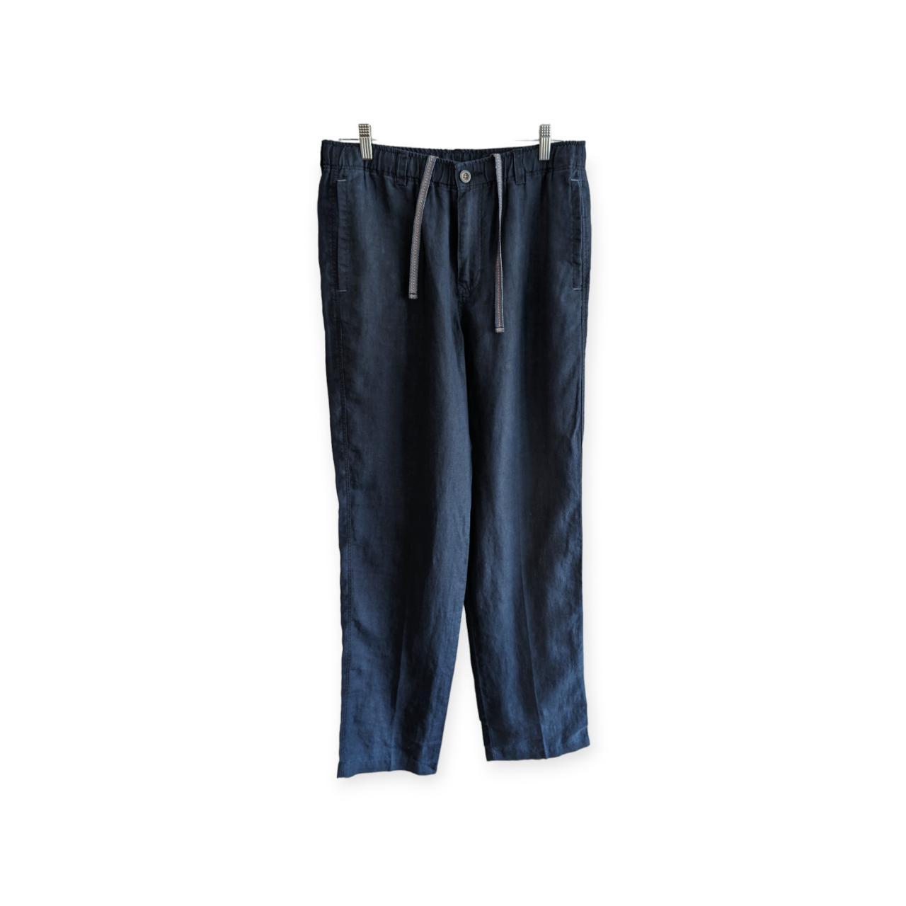 Tommy bahama womens 100 linen navy pants size m depop