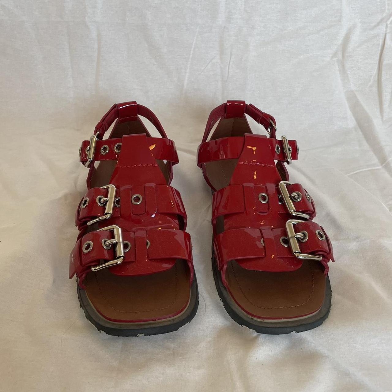 Miu Miu Women's Sandals - Red - US 7.5 – Red Miu … - image 4